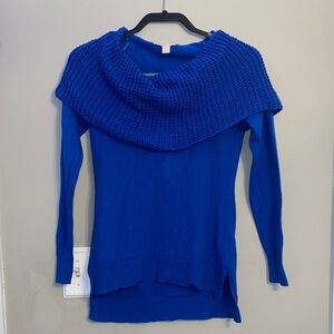 Michael Kors Cobalt Blue Cowl Neck Sweater
